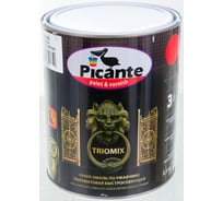 Грунт-эмаль по ржавчине 3в1 Picante TRIOMIX полуматовая RAL 3002 темно-красная 2,5кг 10520-3002.GL