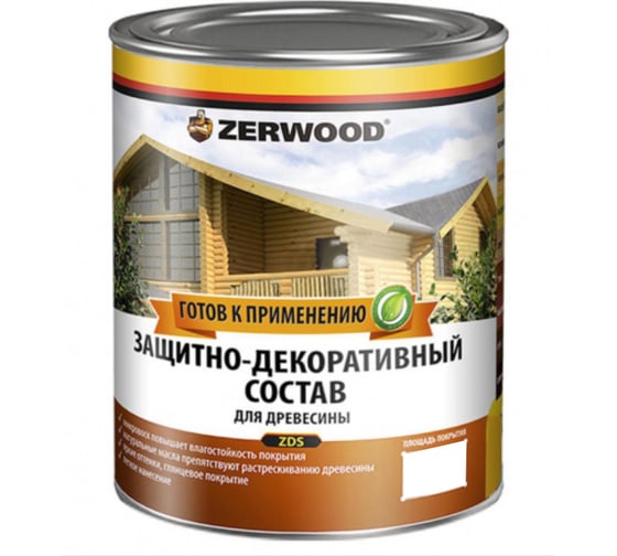 Защитно-декоративный состав Zerwood ZDS бесцветный 0,85л 00038843