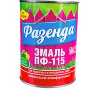 Эмаль Ленинградские краски Фазенда ПФ-115 зеленая 0,9 кг 24298