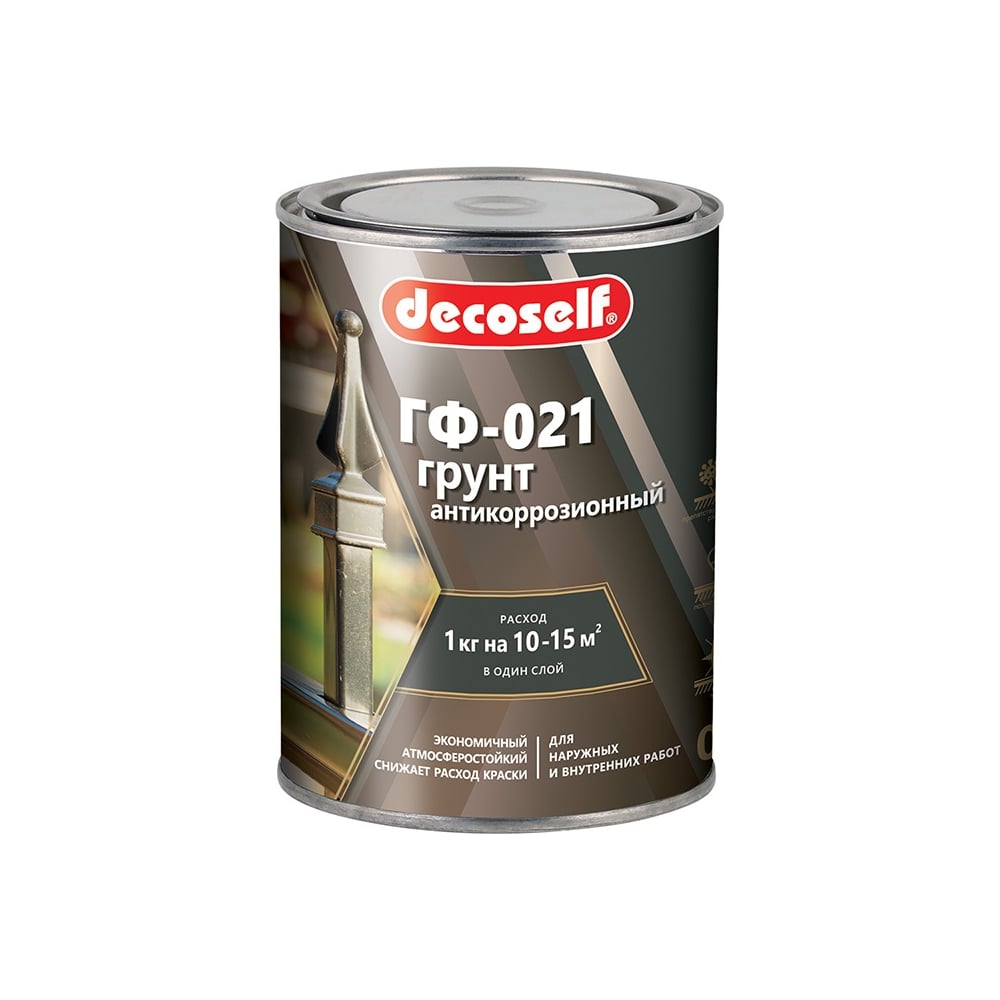 Грунт Пуфас ГФ-021 красно-коричневая Decoself 0,9кг тов-200076 ...