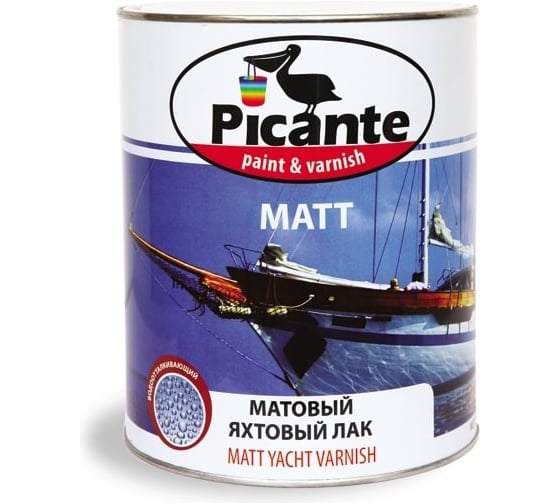 Яхтовый лак Picante Pimarine матовый 2,5кг 45050.GL 1