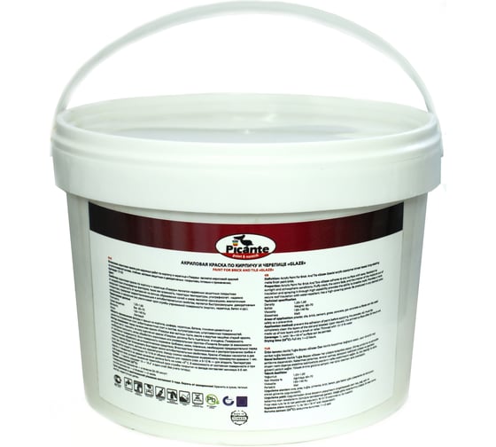 Краска для кирпича и черепицы Picante Glaze RAL 0010 коричневая 2,4кг 10150-0010.GL