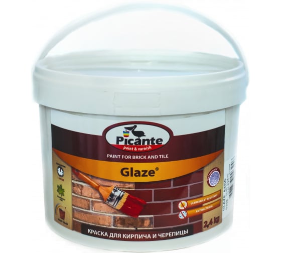 Краска для кирпича и черепицы Picante Glaze RAL 0306 бежевая 2,4кг 10150-0306.GL 1