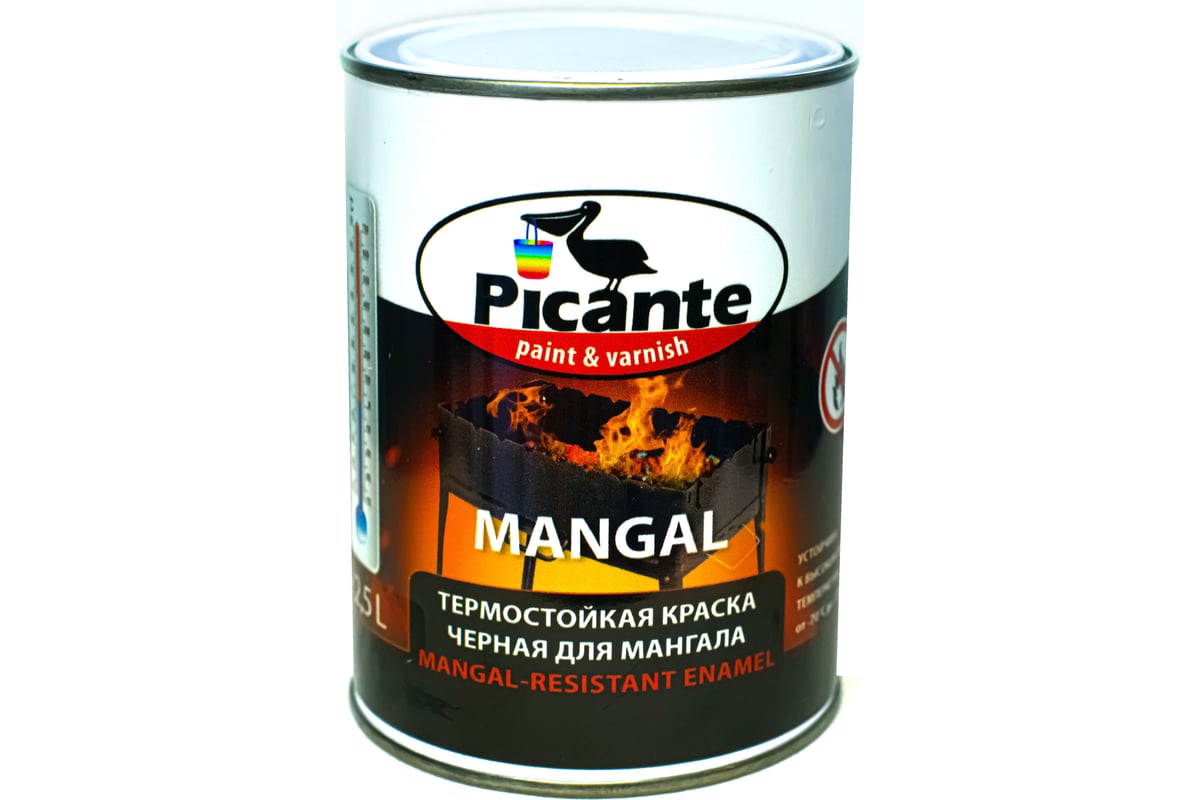  эмаль для мангала Picante RAL-9005 0,75 19100-9005.ВВ .