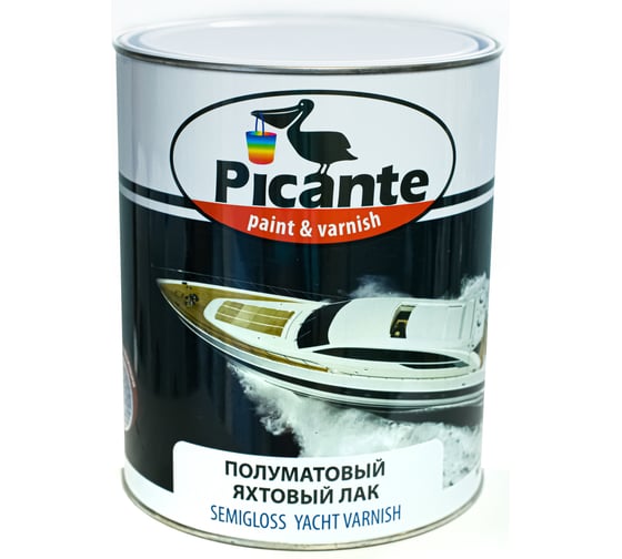 Яхтовый лак Picante Pimarine полуматовый 0,75кг 43050.BB 1