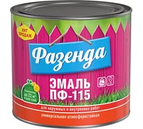Эмаль Ленинградские краски Фазенда ПФ-115 черная 1,9 кг 24307