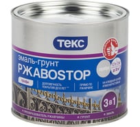Грунт - эмаль по ржавчине Текс РжавоStop молотковая серебряная 2 кг 135370