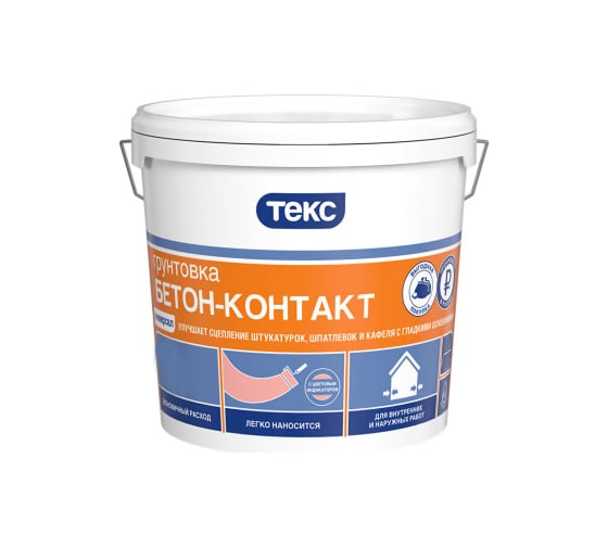 Грунтовка универсал Текс бетон-контакт 3 кг 49626