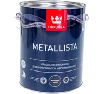 Краска по ржавчине 3 в 1 TIKKURILA Metallista Молотковая черная 2,5 л 203638