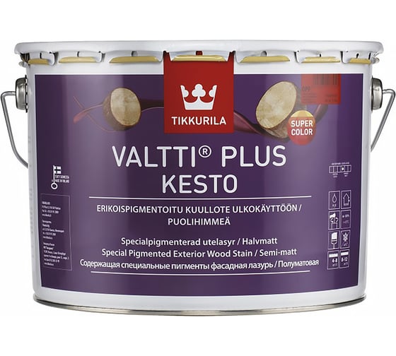 Фасадная лазурь TIKKURILA Valtti Plus Kesto opp 2,7 л 135169 1