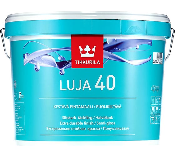 Акрилатная краска TIKKURILA Luja п/глянц. база с 9 л 27832