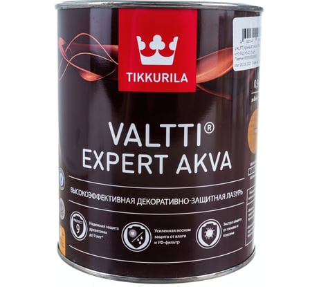 Антисептик для дерева Tikkurila Valtti Expert Akva тик 0,9 л 48448 700009601