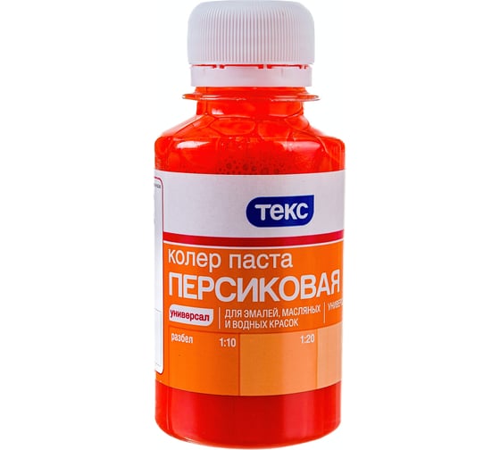 Универсальная паста колер Текс № 12 персиковая 0,1 л 19037