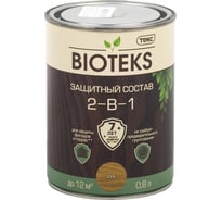 Биоантисептик Текс классик универсал дуб 0,8 л. защ. состав 2 в 1 48639