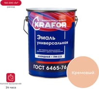 Эмаль KRAFOR ПФ-115 кремовая 6 кг 4 26037