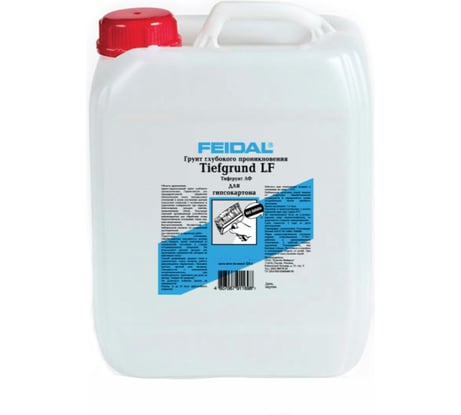 Проникающая грунтовка для гипсокартона Feidal Tiefgrund LF 10 л 20014