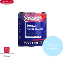 Эмаль KRAFOR ПФ-115 светло-голубая 20 кг 1 26056