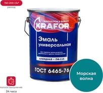 Эмаль KRAFOR ПФ-115 морская волна 6 кг 4 26007