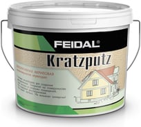Декоративная штукатурка шуба под терку Kratzputz 8 кг Feidal 20126