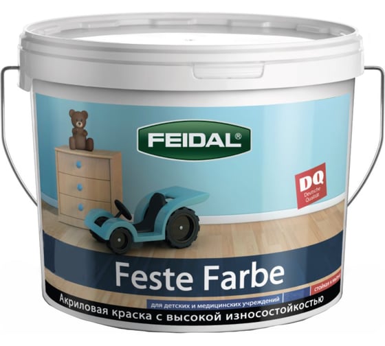 Антивандальная краска Feidal Feste Farbe  База 1 Морозостойкая 5 л 20051 1