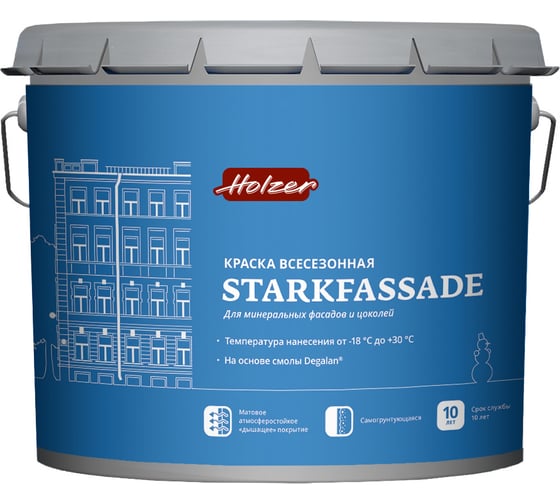 Краска Holzer Starkfassade base С 13 кг 3769 1