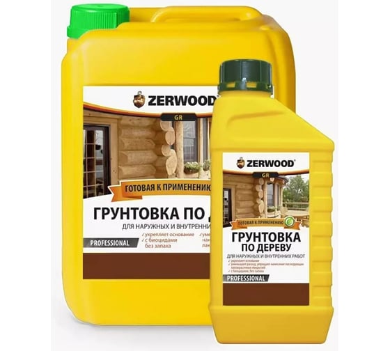 Грунтовка по дереву Zerwood GR 5л 001605559142 1