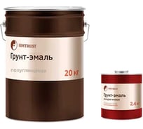 Комплект грунт-эмаль ПУ компонент А+Б (RAL 9005, полуглянец) ведро 20кг+2,4кг Химтраст 9719