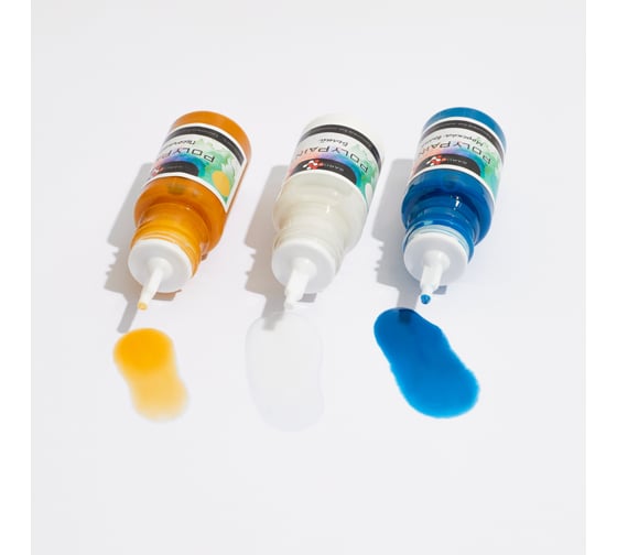 Набор красителей Saros Polymer PolyPaint МОРСКОЙ 3x17 гр, в коробе 10012