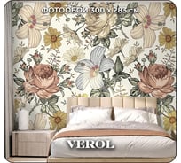 Фотообои на стену флизелиновые Verol 3D "Цветы", 300x283 см, 8.49 м2 140-ФФО-05791