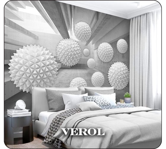 Фотообои на стену флизелиновые Verol 3D Абстракция 3д 300x283 см, 8.49 м2 200-ФФО-05885
