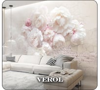 Фотообои на стену флизелиновые Verol 3D Пионы 500x283 см, 14,15м2 203-ФФО-03298/