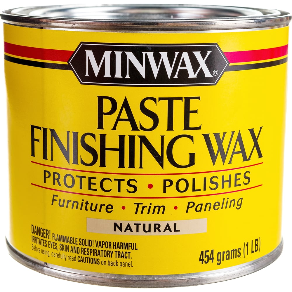 1 Lb Minwax 78500 Natural Paste Finishing Wax Protective Finish