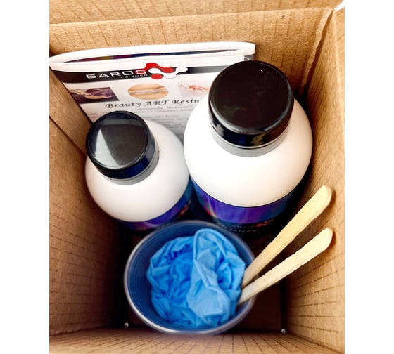 Комплект Saros Polymer Beauty Art Resin 0.3 кг в коробе 002002