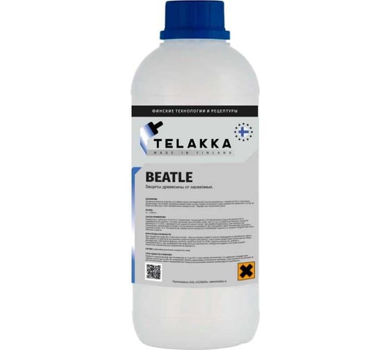 Средство для защиты древесины от насекомых Telakka BEATLE 1л 4673763647001
