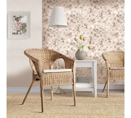 Обои Style Decor Яблоневый цвет вспененный винил на флизилине 11743