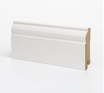 Плинтус напольный Ликорн МДФ W 04-80 Белый 80x16x2050 мм P.1.3.04.1.80.16.D