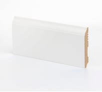 Плинтус напольный Ликорн МДФ К-18.82 Белый 82x12x2050 мм P.1.1.18.1.82.12.L