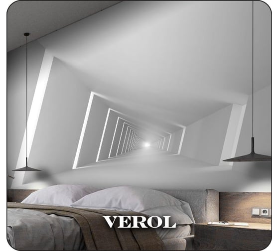 Фотообои на стену флизелиновые Verol 3D Геометрия 3Д 300x283см 3 полотна 138-ФФО-05792