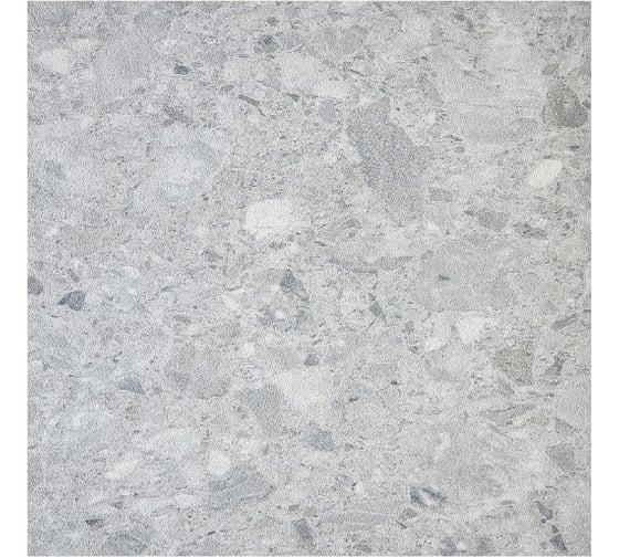Самоклеящиеся ПВХ плитки LAKO МЕГА DECOR LVT 68 шт., Пепельно-серый серии Делюкс, толщина 2мм, площадь 6,3м2 LKD-L-S105-MEGA-68