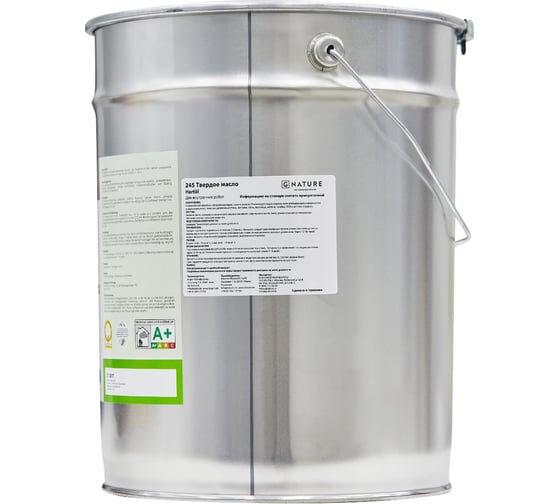Твердое масло Gnature 245 Hartol, бесцветное 10 л 2451000
