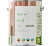 Твердое масло Gnature 245 Hartol, цвет: GN 3009, 2.5 л 2450250CGN3009