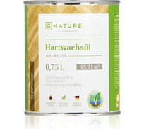 Масло с твердым воском Gnature 255 Hartwachsol, бесцветное 0.75 л 255-750-GN 2550075