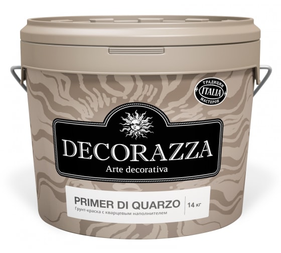 Укрывающий кварцевый грунт DECORAZZA Primer di Quarzo 14 кг DPRQ-14 1