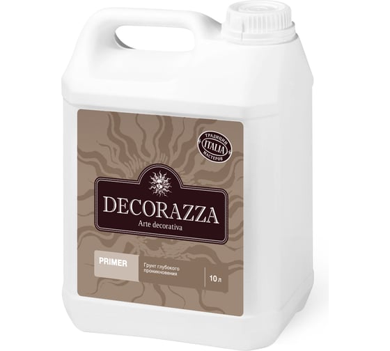 Грунт глубокого проникновения DECORAZZA Primer 10 л DPR-10