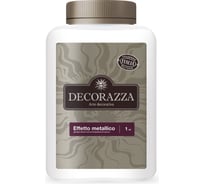 Декоративная металлизированная краска DECORAZZA Effetto metallico Bianco EM 103 1 л DEM103-1