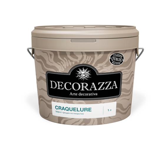 Декоративное покрытие DECORAZZA Craquelure для эффекта растрескавшейся краски 1 л DCR-10 1