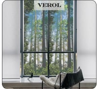 Матовая пленка самоклеящаяся на стекло "Лес" витражная матовая декоративная, 1 рулон 55x152 см Verol ПО_0037/55
