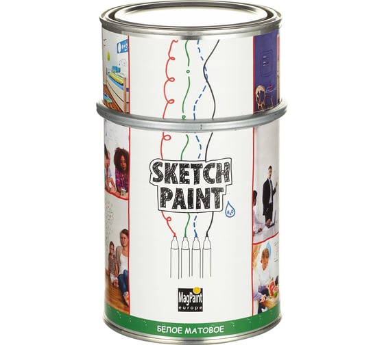 Маркерное покрытие MagPaint SketchPaint белое 1 л матовое SPWHM10RU 1