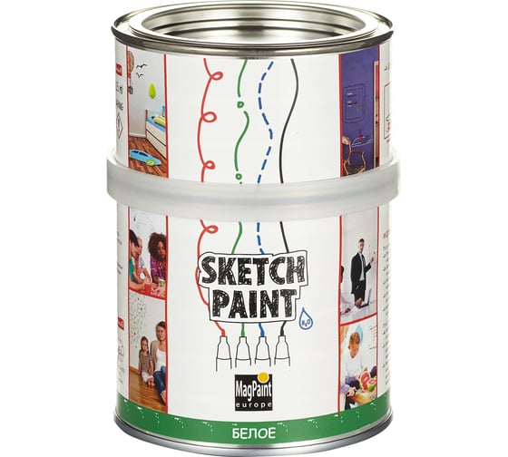 Маркерное покрытие MagPaint SketchPaint белое 0,5 л SPWHG05RU 1