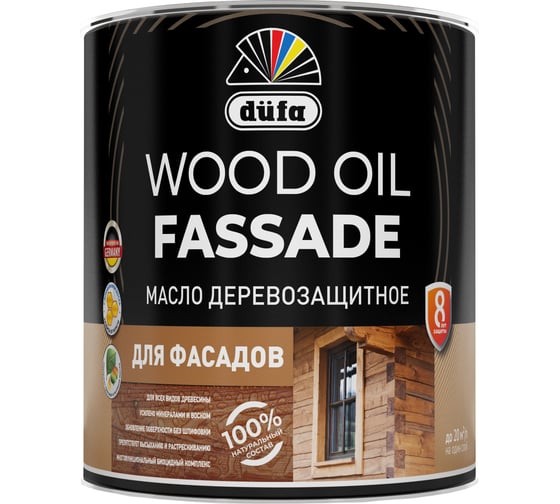 Масло Dufa ООО "Мефферт Продакшн" Wood OIL Fassade лиственница 2л МП00-011763